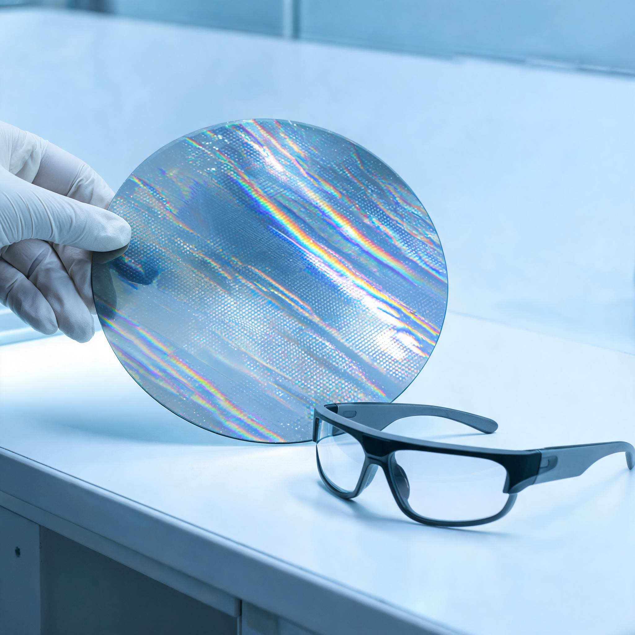 Generic illustration of microstructured optical substrates, not the photonicSENS array