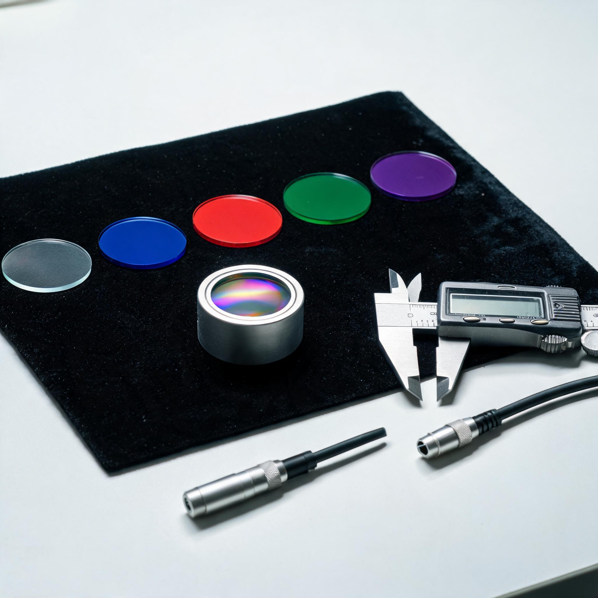 Generic illustration of conventional coated optical components